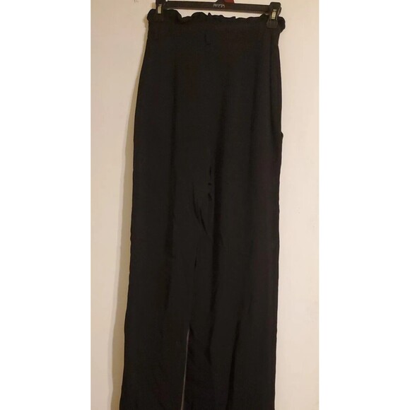 Flynn Skye Black High Waisted Paper Bag Pants Size Small - Picture 3 of 6